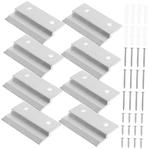 Image of TEHAUX 5sets French Cleat Picture Hanger Wall Mount Brackets Heavy Duty Mirror Hanging Hardware Art Frame Mounting 8pcs*5