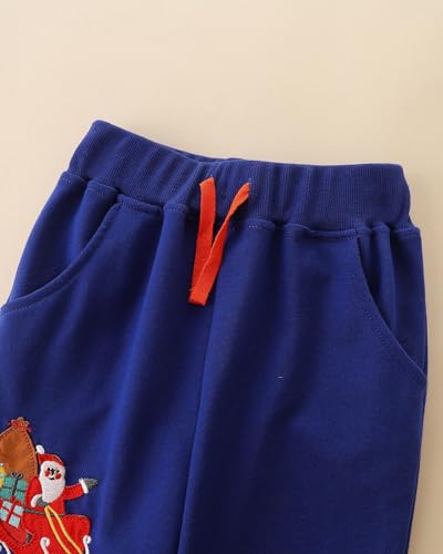 Unisex Kids Christmas Embroidered Sports Pants Sweatpants Cute Patterns Pants Anime Graphic Drawstring Sweatpants3