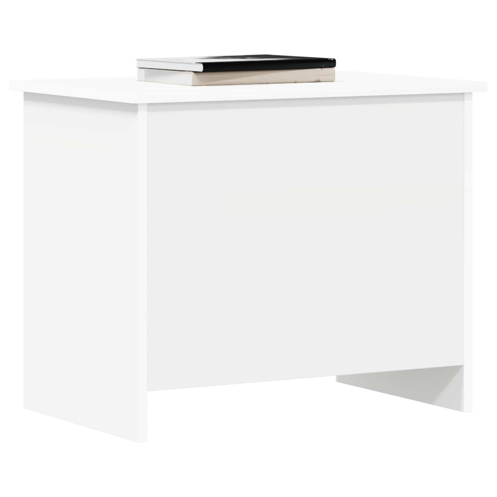 Fengshui Aufbewahrungstruhe Weiß 60 x 40 x 50 cm Holzwerkstoff | Großzügiger Stauraum für Kleidung, Bücher, Deko, einfache Montage, rechteckiges Design für Schlafzimmer und Flur