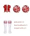 ZGXYZXMY Cheerleader Costume for Girls Cheerleading Outfit Kids Halloween Party Birthday Gift (Red, 3-4 Years)