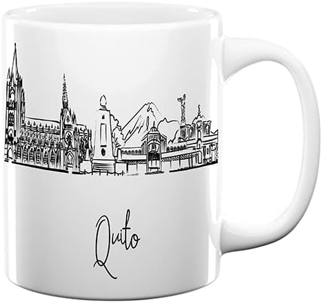 Miniatura 25 de TJ Originals - Taza de café Santiago Chile, regalo de taza de café de recuerdo de viaje turístico, taza de cerámica negra Skyline de 11 oz, taza