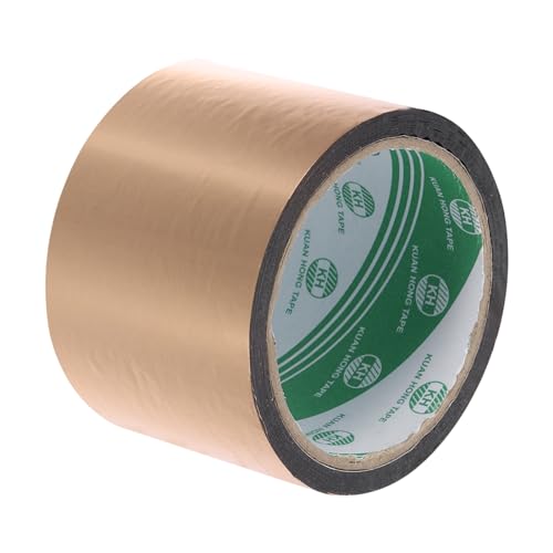 MECCANIXITY Champagne Gold Metalized Tape 2 Inch x 55 Yards Decor Tape for Detailing Accent Wall, Graphic Arts, Pack of 1