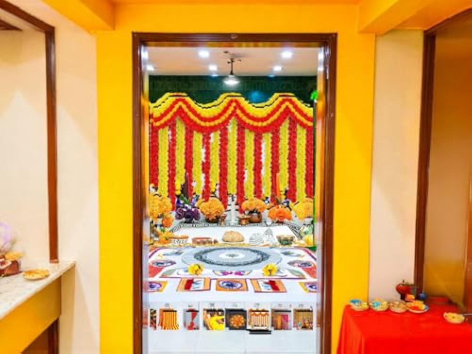 Handmade Artificial Marigold Garland for Decoration