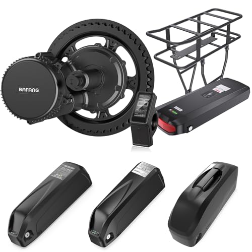 BAFANG Mittelmotor 500W 48V BBS02B G340 Elektrofahrrad Kit Umbausatz Ebike Komponenten Kit, Optionales Display, Optionale Batterie