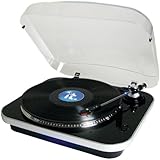 it.innovative technology ITUT-400 Modern Design USB Encoding 3-Speed Turntable, Black