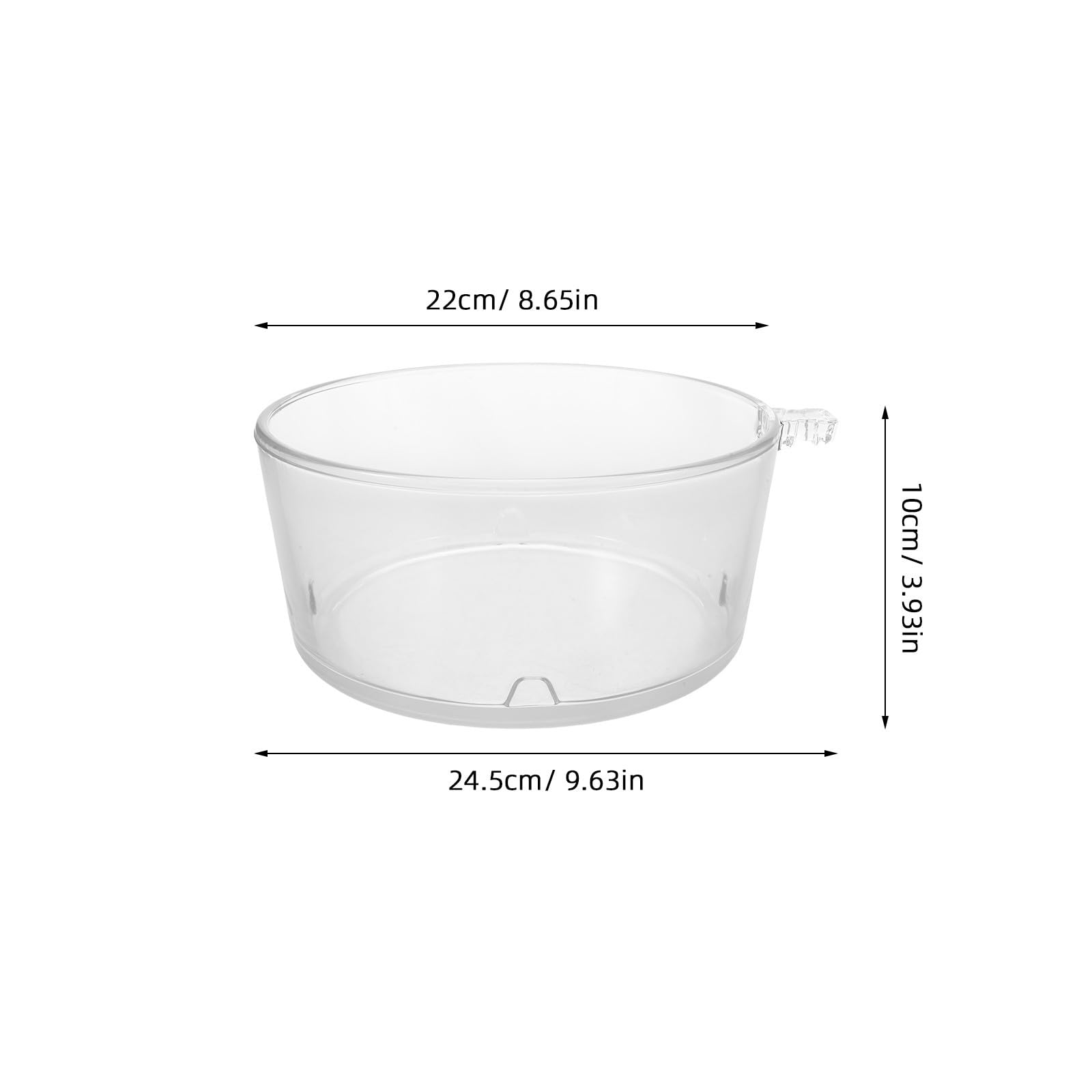 Bol de Remplacement en Verre pour Friteuse à Air 2, 6 Qt