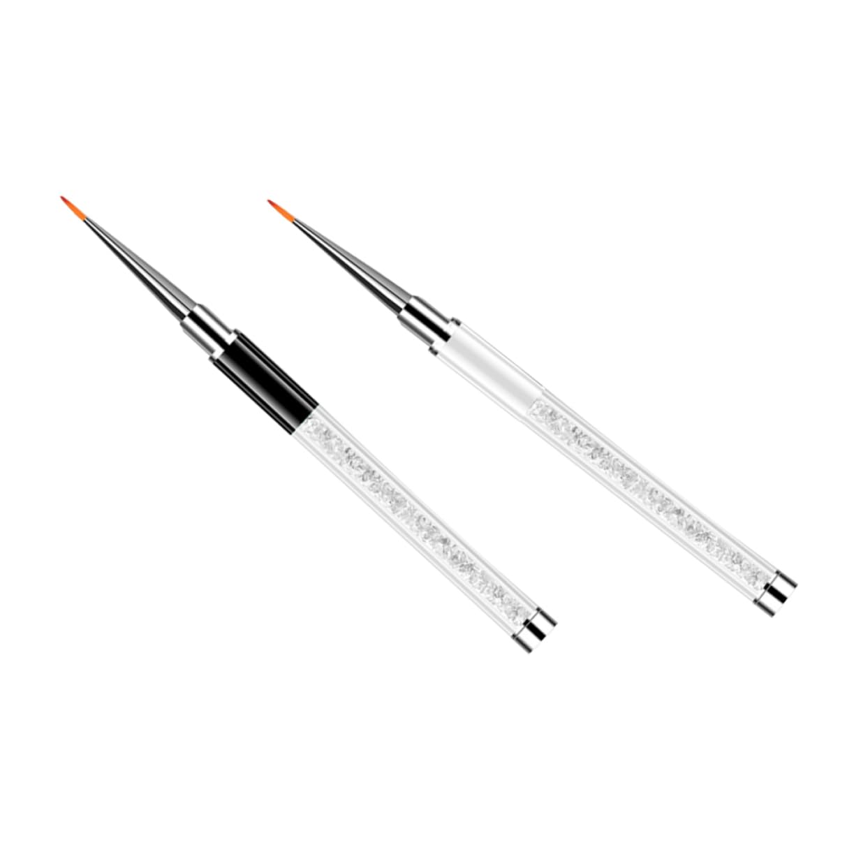 2Pcs Nail Art Pens for Manicure DIY Pattern Drawing Lightweight Comfortable Salon Beauty Tool for Women Beginners and