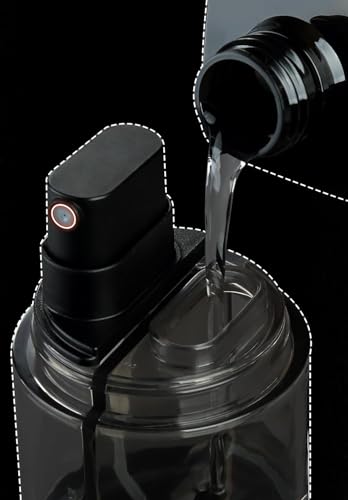 Image of Lyrovo 4-in-1 Travel Essential Kit Spray Bottles & Pump Bottles Dispenser, Travel Containers for Toiletries, Refillable Travel Accessories for Cream Toners Lotion (Black)