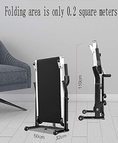 Image of Folding Treadmills Treadmill Home Fitness Mute Widening Foldable Middle Aged and Elderly Walkinghine Home Equipment Indoor Flat