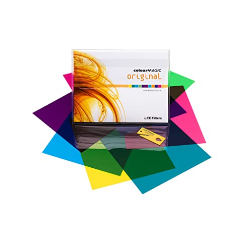 LEE Colour Magic Original Lighting Gel Filter Pack 250mm x 300mm Contains 12 Colours, 1 Sheet Per Colour Totalling 12 sheets