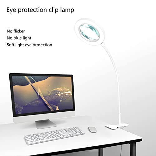 Loupe avec lumière et support LED pour travaux de précision et lecture - 5