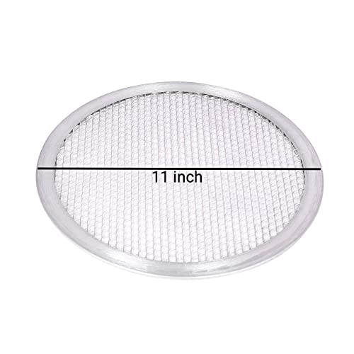 Image of Pizza Mesh /Screen for Commercial Use of Hotels and Restaurant 11 Inches Diameter Alminium Pizza Mesh /Screen - Set of 6 Pieces