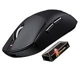 ATTACK SHARK X8ULTRA ワイヤレスゲーミングマウス - 55g超軽量設計 / Nordic 52840チップ搭載 / 42000DPI PAW3950MAXセンサー / （有線・Bluetooth・2.4GHz） / 8000Hzポーリングレート / 1億回耐久光マイクロスイッチ / 500mAhバッテリー / プロゲーマー向け eスポーツ対応/滑り止めシール付き（ブラック）