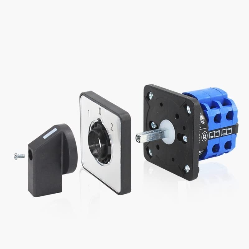 Miniatura 8 de Interruptor selector de cambio universal, Interruptor de transferencia de potencia, 2 posiciones 4 terminales, LW26-20 C021 440V 20A Motor,