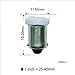 PA LED 10PCS #1893 #44 #47 #756 #1847 BA9S 4SMD LED Bayonet Pinball Machine Light Bulb Yellow(Orange/ Amber)-6.3V
