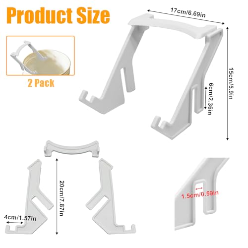 WTETMYL Suporte de balde de mel de abelha de plástico, 2 peças de suporte de balde portátil para api