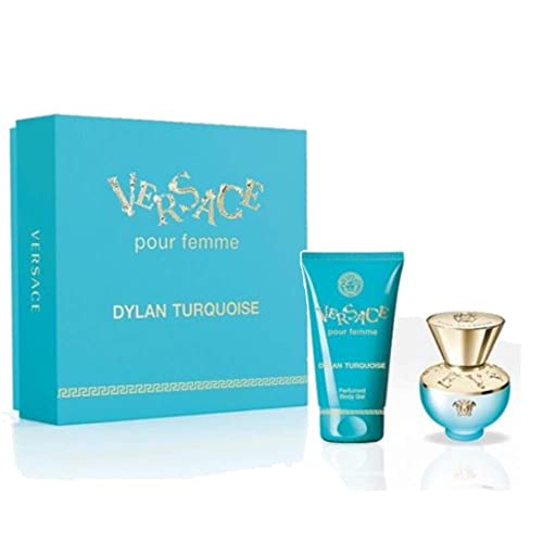 VERSACE Pour Femme Dylan Turquoise Set Für Damen (EDT 30ml + Köpergel 50ml)