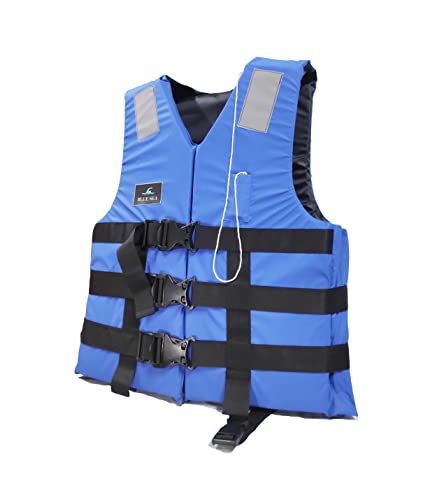 Image of Jilani Adult Safety Life Jacket Weight Capacity Up to 70Kg (Blue 100Kgs)