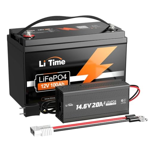 Amazon | LiTime 12V 100Ah リン酸鉄リチウムイオンバッテリー 14.6
