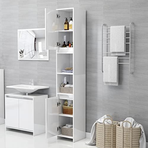 Muebles de baño columna de madera: gana espacio de almacenaje vertical 5