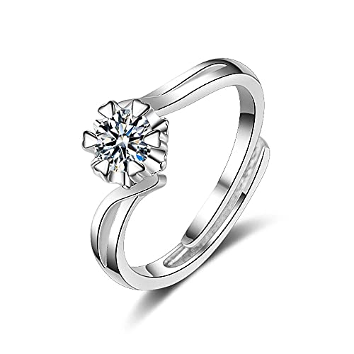 Bague de rêve réglable argent 925 femme pour fiançailles et mariage