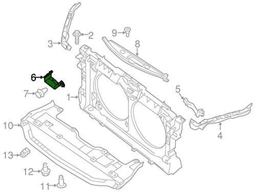 Amazon.com: Genuine Nissan Parts - Splash Guard-Air Duct