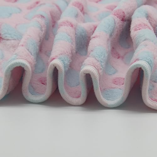 Image of 1 Pack 3 Puppy Blankets Super Soft Warm Sleep Mat Love Print Blanket Fluffy Fleece Pet Blanket Flannel Throw Dog Blankets for Small Dogs Puppy Dogs Fluffy Cats,Mix Love-Medium(29 inchx20 inch)