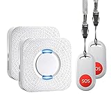 Caregiver Pagers Wireless Emergency Elderly Monitoring SOS System Doorbell B26