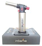 Inflame Butane Culinary Kitchen Torch with Creme Brulee Recipe