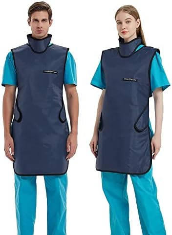 SHINRAY 0.5mmpb Xray Lead Apron with Thyroid Shield Collar, Lead Gown, Dental Xray Shield