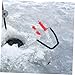 EXAOMBLE Ice Fishing Rod Single Fork Ice Pick Lightweight Ice Breaking Equipment for Winter Outdoor Activities