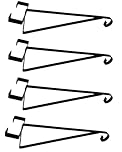 HowseHold Hanging Basket Brackets for Concrete Fence Posts [PACK OF 4]