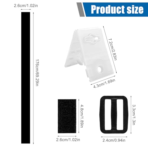 Haltebänder Poolfolie, Pool Aufroller Aufrollvorrichtung Fahrbar Solarfolie, 8er Set Befestigungsbänder und Klammern und Schnallen, Haltebänder Poolfolie Solarfolie für Pool-Planen/Abdeckungen