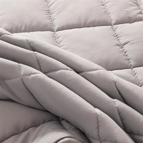 Housse de matelas imperméable 180x200x20 cm matelassée et déhoussable grise