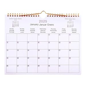 Generisch 2025 Wandkalender Monatsplaner MKO2Y567WB63KQPEZST