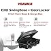 Yakima EXO SwingBase Hitch Base Rack & EXO GearLocker Vehicle Rooftop Cargo Carrier Box, Black - Car Storage Accessories for Travel and Camping