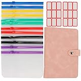 【Práctico juego de carpetas para cuadernos】 Los sobres de carpetas de plástico transparente tienen un tamaño perfecto y una apariencia exquisita, adecuados para almacenar efectivo, facturas, cheques, boletos, tarjetas de visita, tarjetas de crédito, sellos, origami, etc. administrar las finanzas fácilmente.