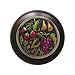 Tuscan 1.5" Round Knob Finish: Brass Hand Tinted / Walnut Wood