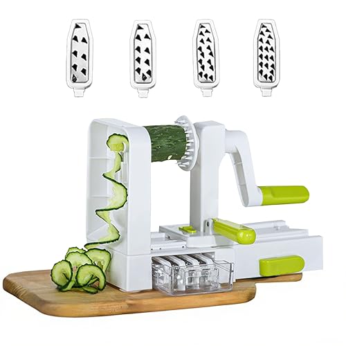 5-Blade Vegetable Spiralizer for Veggie Noodles – Quick Kitchen Slicer