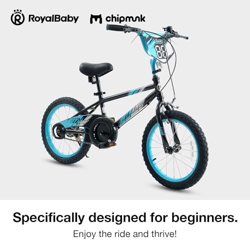 Image of Chipmunk Kids Bike 12 14 16 18 Inch Bicycle with Training Wheels Beginners Boys Girls Ages 3-10 Years Multiple Colors
