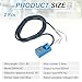 MECCANIXITY SN04-N2 Inductive Proximity Sensor Set, DC 10-30V 300mA NPN NC Normally Close Detection Approach Proximity Switch Detector 4mm 3 Wire for Industrial Automation,Blue