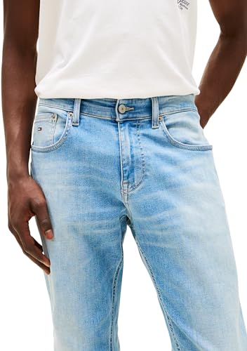 Tommy Jeans Herren Jeans Hose Scanton Slim Fit, Blau (Denim Mid Light Blue), 38W/36L – Ansicht 3