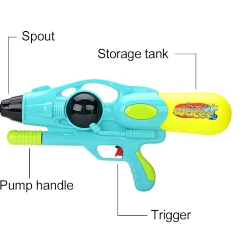 Image of Storio Manual Holi Pichkari Water Gun Toy for Kids with Upto 30Ft Range | High Pressure| Water Pistol Toy Pump Outdoor Summer Shooting Game Children Powerful Pump Action Water Gun
