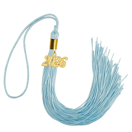 Image of GraduationMall Single&Multiple Color Graduation Tassel with 2026 Year Charm 9 inch