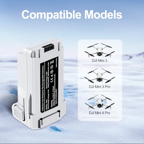 Image of 1 Pack Mini 3 Series Intelligent Flight Battery 3850mAh Upgraded Drone Battery Supports up to 51 Minutes of Flying Time Fully Compatible with DJI Mini 4 Pro /3 Pro /3 Drone