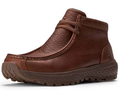 Image of SUREWAY Men's Chukka Boots,Fashion and Comfort Driving Shoes,Lightweight Durability Leather Moc Toe Work Boots