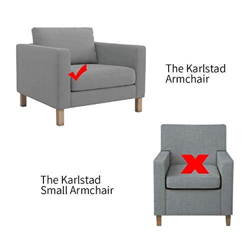 Buy Mastersofcovers Snug Fit Cotton Material Karlstad Chair Cover For Ikea Karlstad Armchair Slipcover Cotton Blue Online At Low Prices In India Amazon In