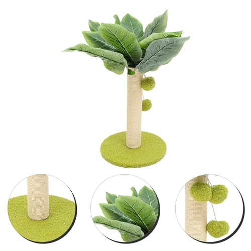 Poste rascador para gatos tipo árbol con cuerda de sisal miniatura 5
