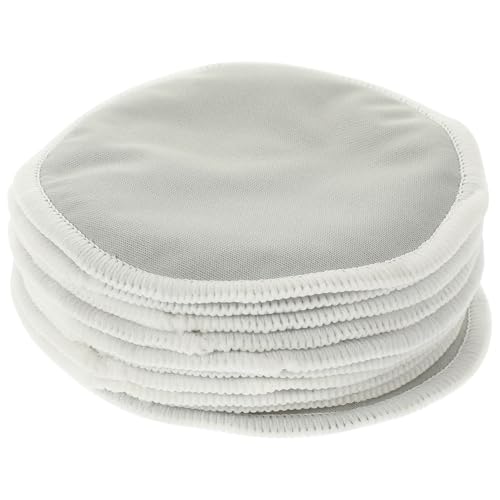Mikinona 10 Piezas Mamarios Almohadillas Enfermería Amamantamiento Maternidad Almohadilla De Transpirable Almohadilla De Delgada Fibra Extrafina Gris