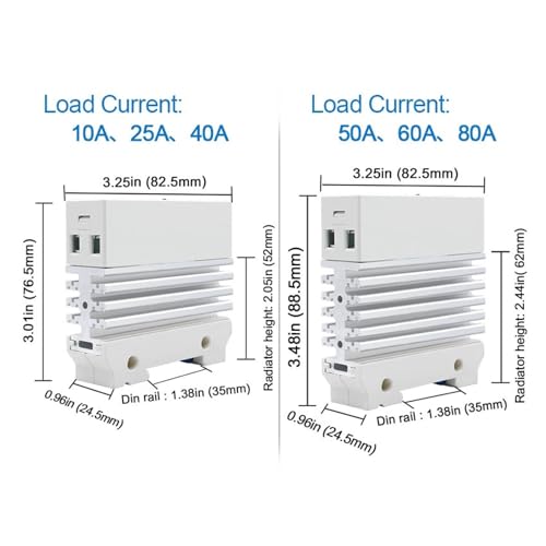 Relais à semi-conducteurs industriel 25A rail pour commutation DC AC stable - 3